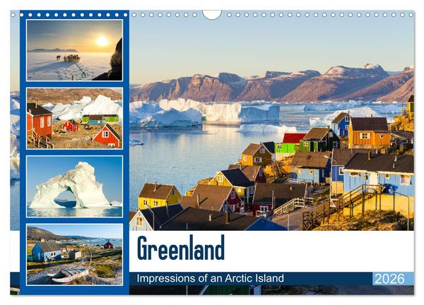 Greenland - Impressions of an Arctic Island (Wall Calendar 2026 DIN A3 landscape), CALVENDO 12 Month Wall Calendar