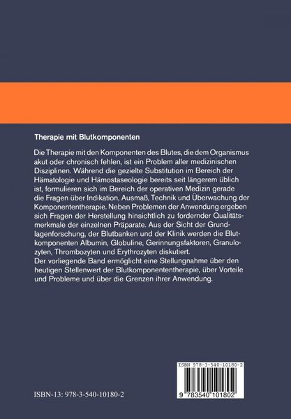 Produktbild: Therapie mit Blutkomponenten