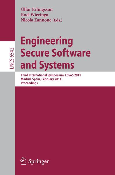 Produktbild: Engineering Secure Software and Systems