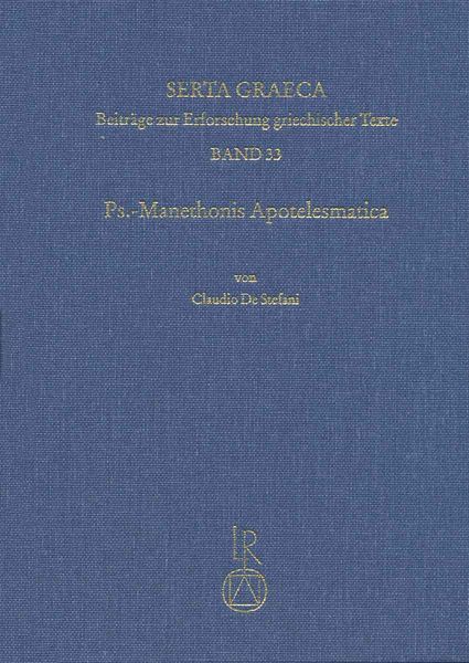 Produktbild: Ps.-Manethonis Apotelesmatica