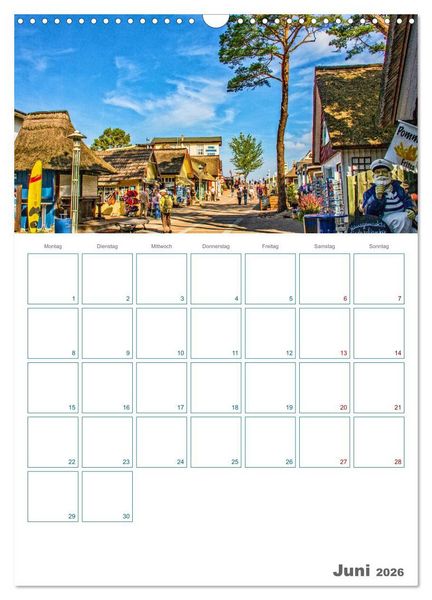 Produktbild: Ostseebad Prerow - Dar&szlig;er Momente - Terminplaner (Wandkalender 2026 DIN A3 hoch), CALVENDO Monatskalender