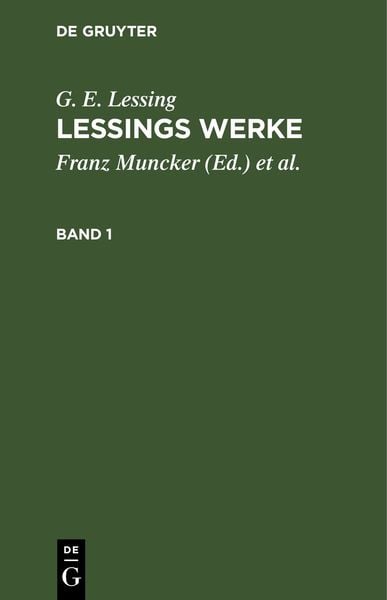 Produktbild: Lessings Werke. Band 1