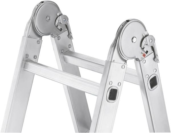 Produktbild: Hailo ProfiStep&reg; combi 7412-037 Aluminium Multifunktionsleiter Arbeitsh&ouml;he (max.): 4.35 m Silber 16.7 kg
