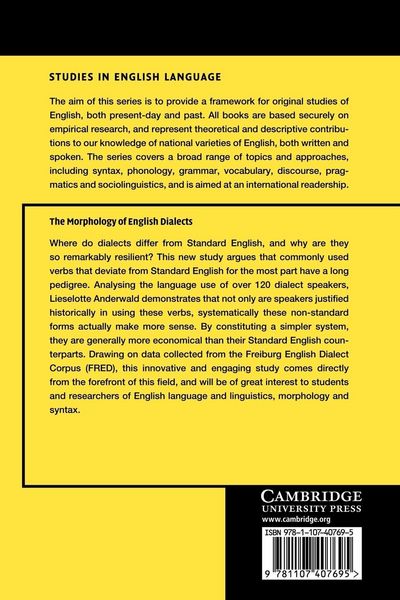 Produktbild: The Morphology of English Dialects