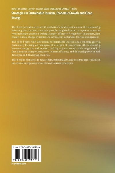 Produktbild: Strategies in Sustainable Tourism, Economic Growth and Clean Energy