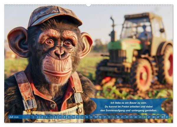 Produktbild: Der tierisch lustige Bauern-Kalender (hochwertiger Premium Wandkalender 2026 DIN A2 quer), Kunstdruck in Hochglanz