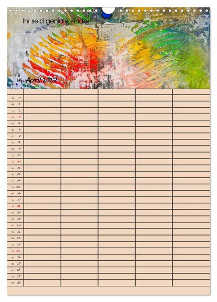 Produktbild: Gl&uuml;ckstage (Wandkalender 2027 DIN A3 hoch), CALVENDO Monatskalender