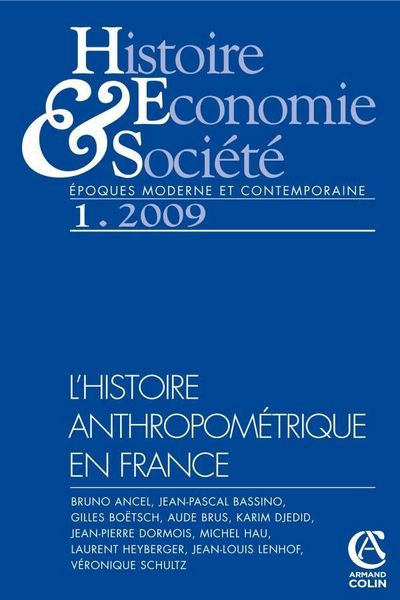 Produktbild: Revue Histoire Economie et Societe T.1; l Histoire Anthropometrique
