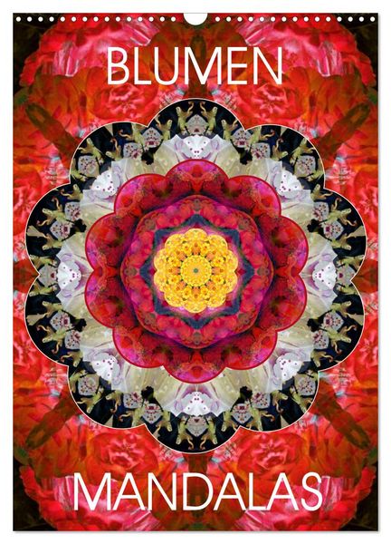 Produktbild: BLUMEN MANDALAS (Wandkalender 2026 DIN A3 hoch), CALVENDO Monatskalender