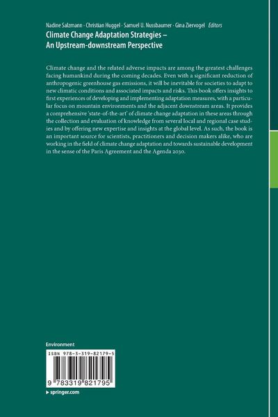 Produktbild: Climate Change Adaptation Strategies &ndash; An Upstream-downstream Perspective