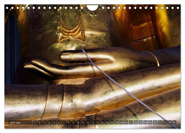 Produktbild: Buddhas tief im Fels (Wandkalender 2026 DIN A4 quer), CALVENDO Monatskalender