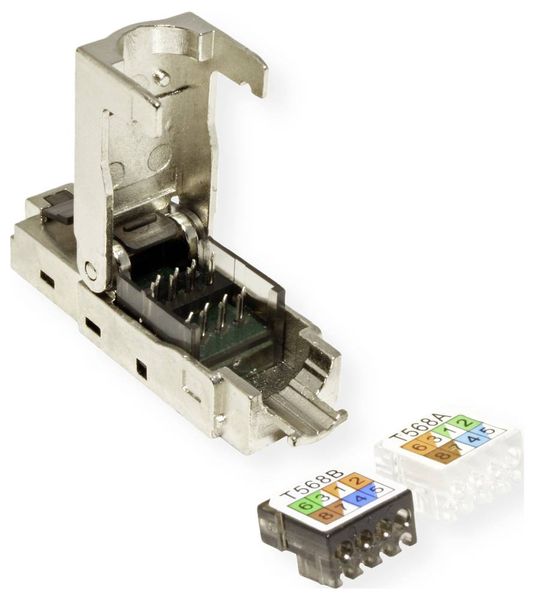 Produktbild: Value 26.99.0371 VALUE feldkonfektionierbarer RJ-45 Stecker Kat.6 (Class E), STP 26.99.0371 Silber 1 St.