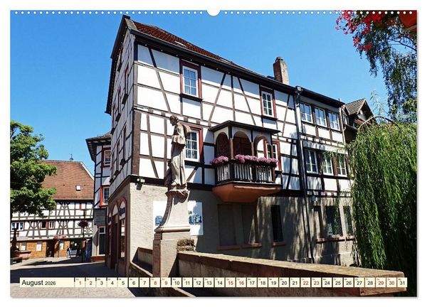 Produktbild: Bensheim a. d. Bergstra&szlig;e - Ein Stadtspaziergang (Wandkalender 2026 DIN A2 quer), CALVENDO Monatskalender