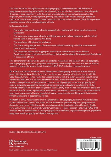 Produktbild: An Introduction to the Social Geography of India