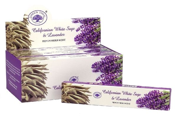 Produktbild: R&auml;ucherst&auml;bchen Green Tree "Californian White Sage & Lavender" 15gr.