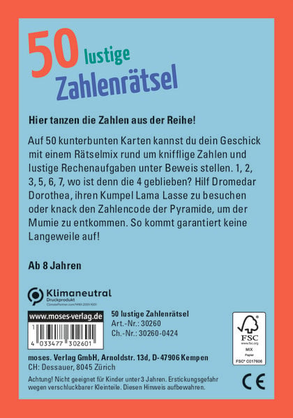 Produktbild: 50 lustige Zahlenr&auml;tsel