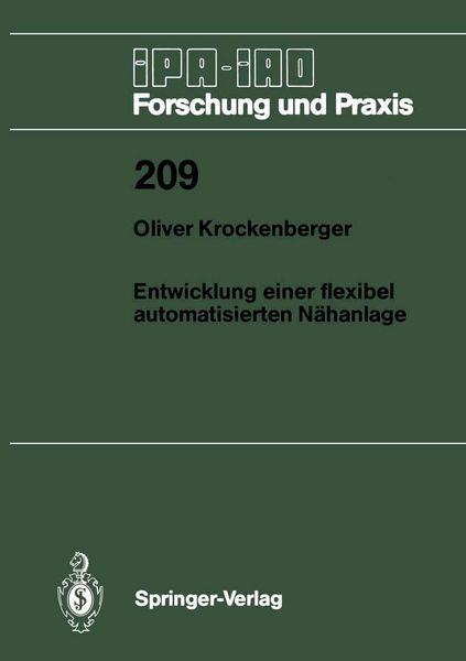 Produktbild: Entwicklung einer flexibel automatisierten N&auml;hanlage