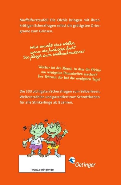 Produktbild: Die Olchis. Die 333 olchigsten Scherzfragen f&uuml;r Stinkerlinge