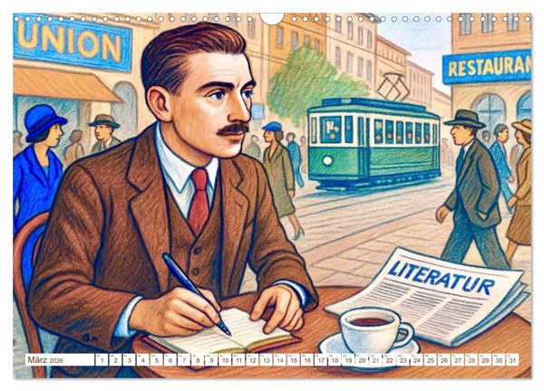 Produktbild: Erich K&auml;stner (Wandkalender 2026 DIN A3 quer), CALVENDO Monatskalender