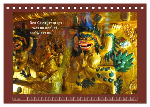 Produktbild: Tibet - Tibet - Tibet 2026 (Tischkalender 2026 DIN A5 quer), CALVENDO Monatskalender