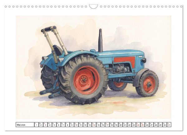 Produktbild: Alte Schlepper in neuem Glanz (Wandkalender 2026 DIN A3 quer), CALVENDO Monatskalender
