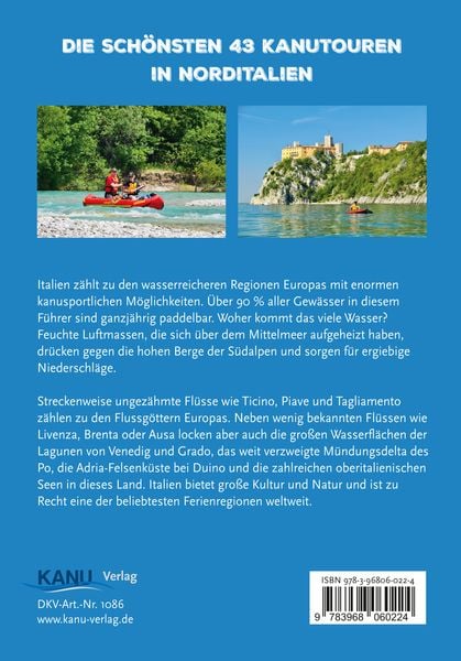 Die schönsten Kanutouren in Norditalien