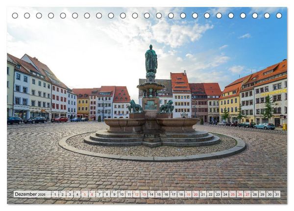 Produktbild: Freiberg Impressionen (Tischkalender 2026 DIN A5 quer), CALVENDO Monatskalender