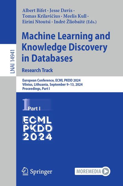 Produktbild: Machine Learning and Knowledge Discovery in Databases. Research Track