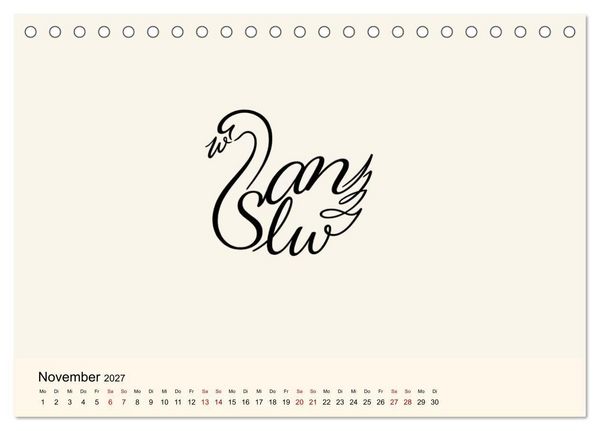 Produktbild: Buchstabentiere (Tischkalender 2027 DIN A5 quer), CALVENDO Monatskalender