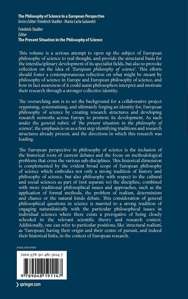 Produktbild: The Present Situation in the Philosophy of Science