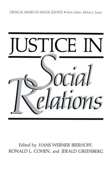 Produktbild: Justice in Social Relations