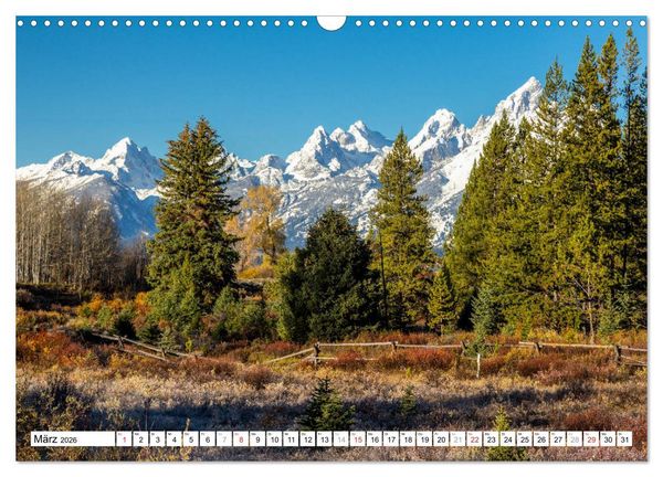 Produktbild: Grand Teton National Park (Wandkalender 2026 DIN A3 quer), CALVENDO Monatskalender