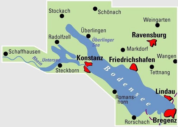 Produktbild: ADFC-Regionalkarte Bodensee, 1:50.000, rei&szlig;- und wetterfest, mit kostenlosem GPS-Download der Touren via BVA-website oder Karten-App