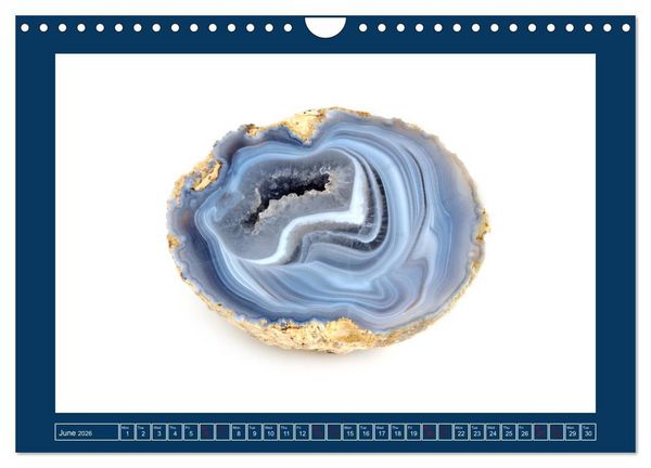 Produktbild: Agates - Polished semi-precious stones (Wall Calendar 2026 DIN A4 landscape), CALVENDO 12 Month Wall Calendar