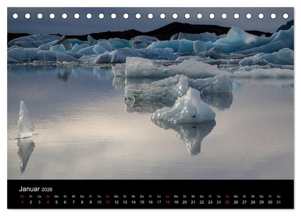 Produktbild: Island - Iceland - &Iacute;sland (Tischkalender 2026 DIN A5 quer), CALVENDO Monatskalender