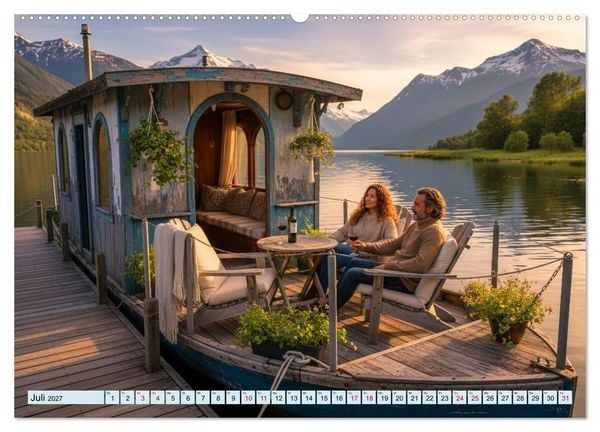 Produktbild: Sanft treibende Urlaubstr&auml;ume (Wandkalender 2027 DIN A2 quer), CALVENDO Monatskalender