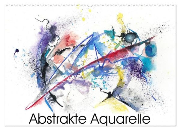 Abstrakte Aquarelle (Wandkalender 2026 DIN A2 quer), CALVENDO Monatskalender