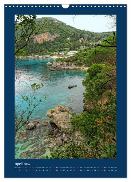 Produktbild: Corfu - Island of joie de vivre (Wall Calendar 2026 DIN A3 portrait), CALVENDO 12 Month Wall Calendar