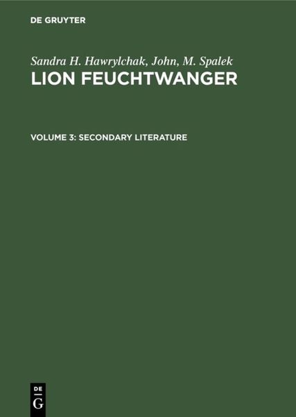 Produktbild: Secondary Literature