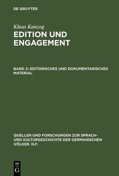 Produktbild: Editorisches und dokumentarisches Material