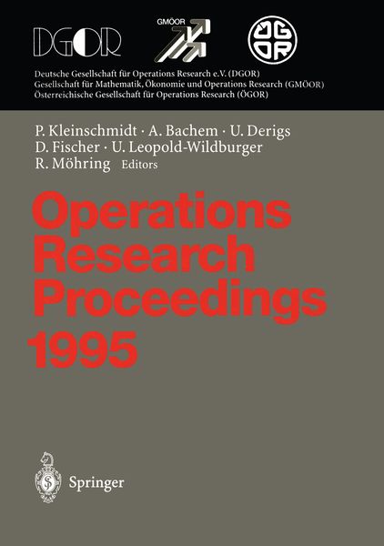 Produktbild: Operations Research Proceedings 1995