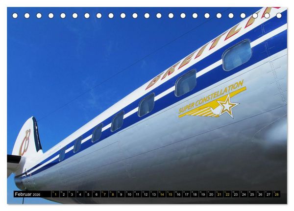Produktbild: Lockheed Super Constellation HB-RSC (Tischkalender 2026 DIN A5 quer), CALVENDO Monatskalender