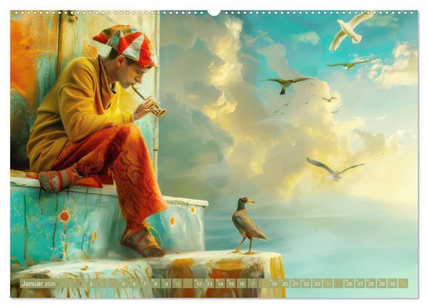 Produktbild: Wundervoll surreale venezianische Szenerien (hochwertiger Premium Wandkalender 2026 DIN A2 quer), Kunstdruck in Hochglanz