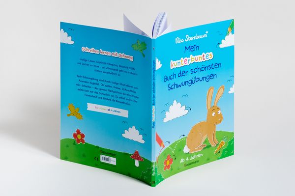 Produktbild: Mein kunterbuntes Buch der sch&ouml;nsten Schwung&uuml;bungen. Schreibvorbereitung f&uuml;r Kindergarten, Vorschule und Grundschule. Ab 4 Jahre
