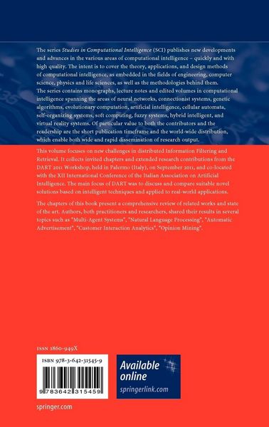 Produktbild: New Challenges in Distributed Information Filtering and Retrieval