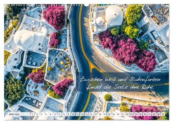 Produktbild: Wege zwischen Asphalt und Himmel - Achtsamkeitskalender mit Weisheiten (hochwertiger Premium Wandkalender 2026 DIN A2 quer), Kunstdruck in Hochglanz