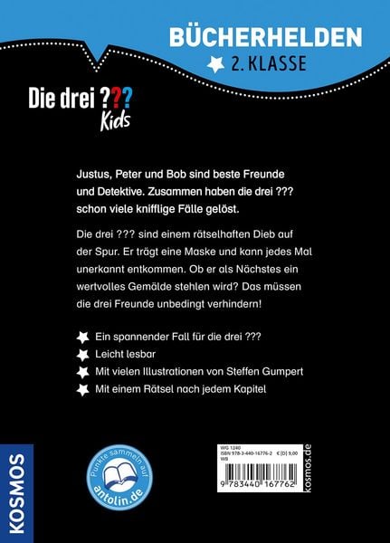 Produktbild: Die drei ??? Kids, B&uuml;cherhelden 2. Klasse, Der unsichtbare Dieb