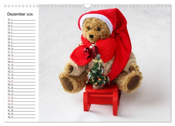 Produktbild: Teddy unterwegs (Wandkalender 2026 DIN A3 quer), CALVENDO Monatskalender
