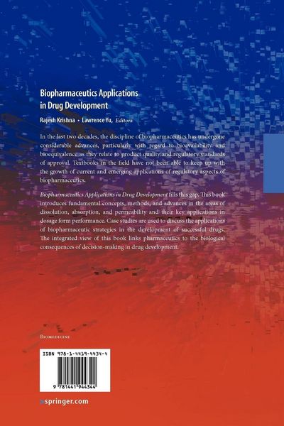 Produktbild: Biopharmaceutics Applications in Drug Development
