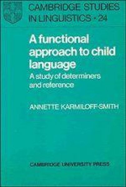 Produktbild: A Functional Approach to Child Language